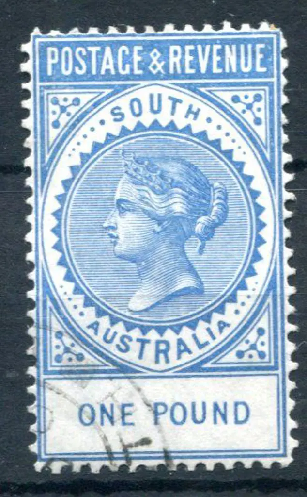 1886/96 £1 blue, perf. 11½x12½ "Postage & Revenue" ... Image 1++