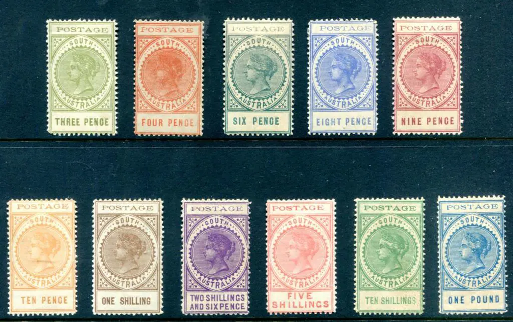 1902/04 "thin Postage" Long Toms simplified set ... Image 1++