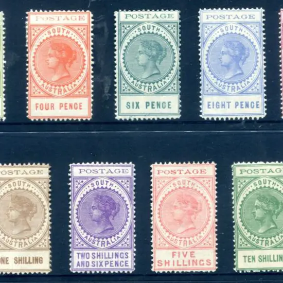 1902/04 3d to £1 QV "Thin Postage" set with only ...