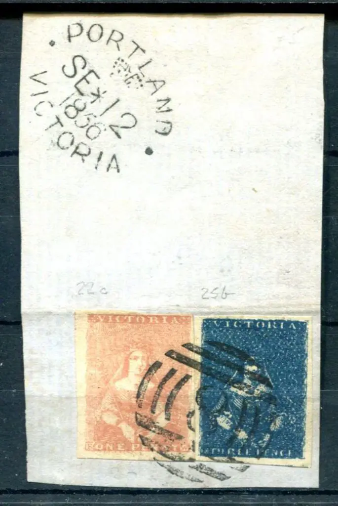 1856 Portland SE 12 1856 oval cancel on piece with ... Image 1++