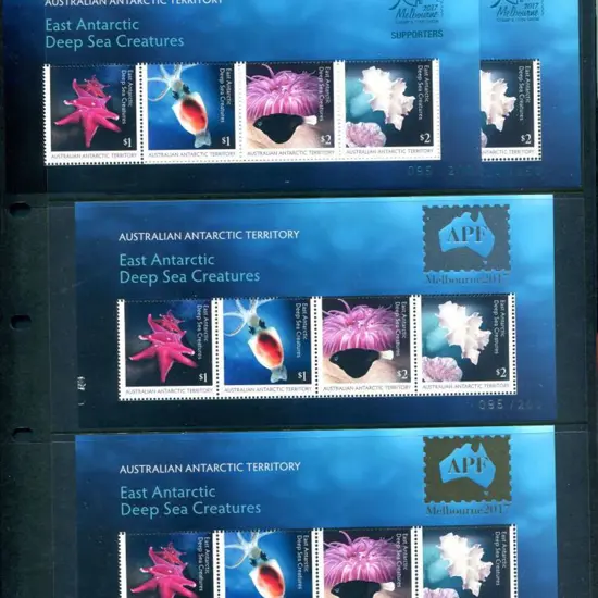 2017 East Antarctic Deep Sea Creatures M/S's x 4 ...