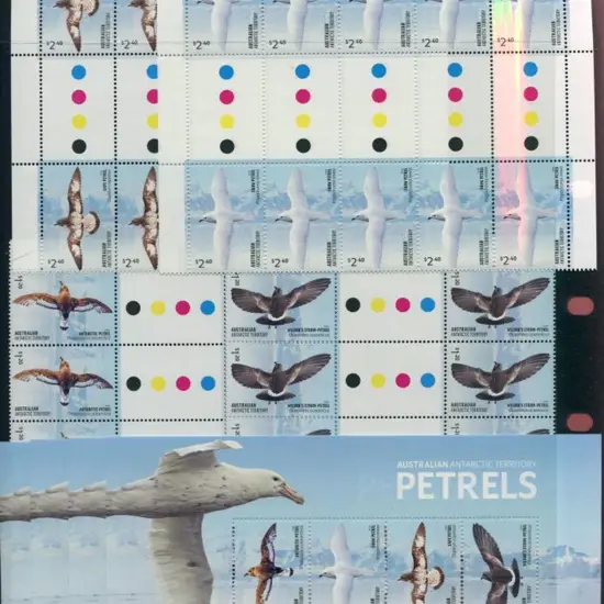 2024 Petrels set of 4 in gutter blocks of 10 & 4 ...