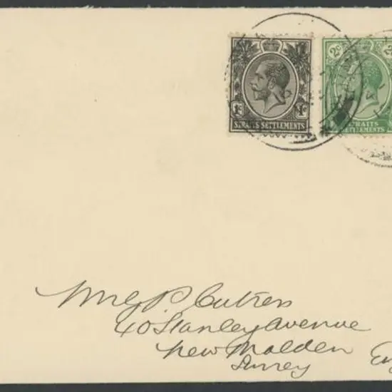 1934 (16th Dec) "Cuttress" cover endorsed on the ...