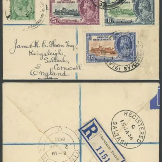 1935 (16th Dec) Airmail philatelic cover to ...