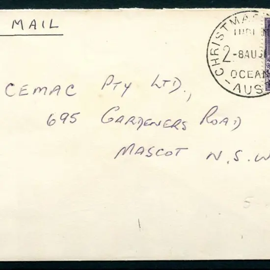 1961 (8th Aug ) "By Airmail" endorsed Mascot, NSW ...