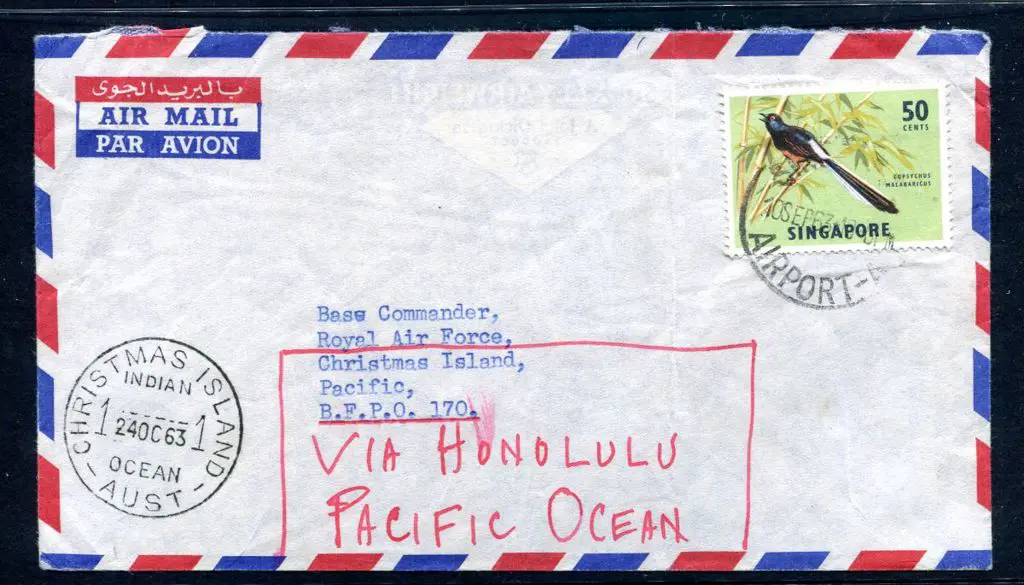 1963 (10th Sept) Airmail commercial cover from ... Image 1++
