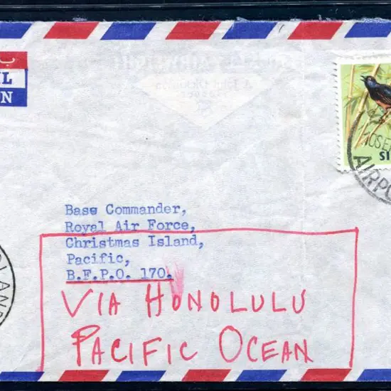 1963 (10th Sept) Airmail commercial cover from ...
