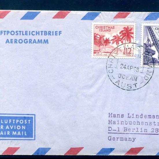 1968 (24th Apr) German formular aerogramme to ...