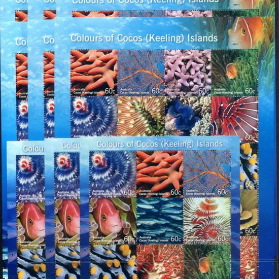 2011 "Colours of Cocos" embellished M/S's x 2 that ...