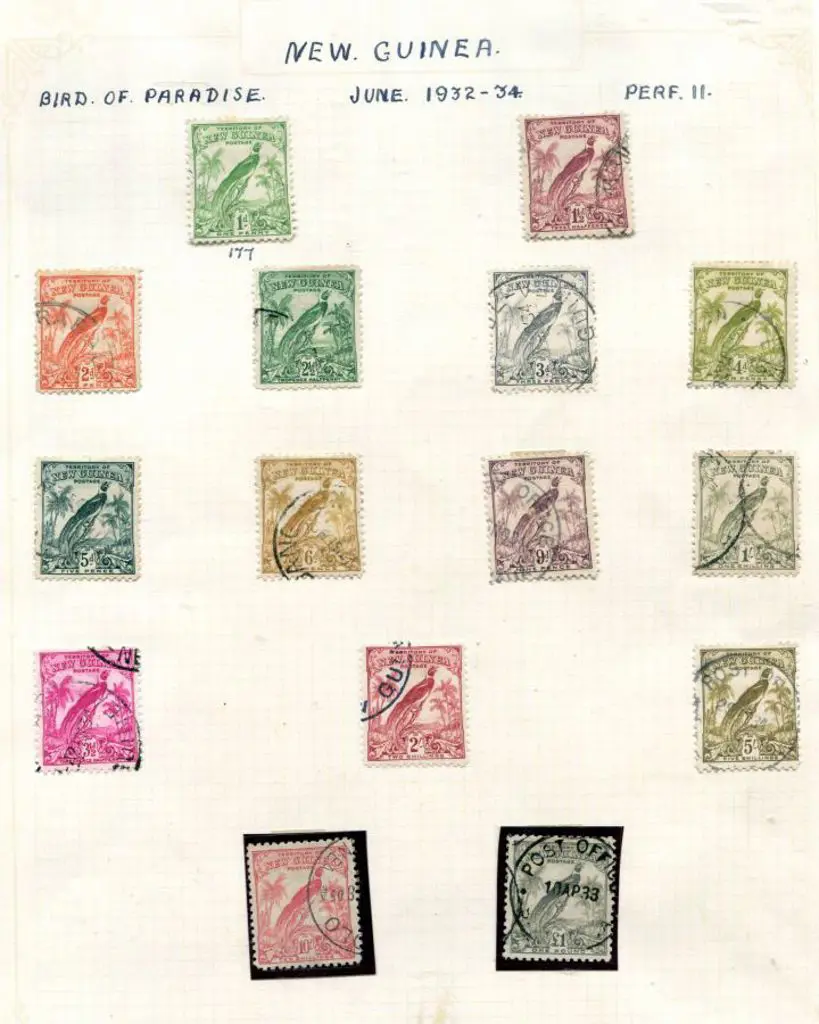 1932/34 Bird of Paradise undated set of 15. Fine ... Image 1++