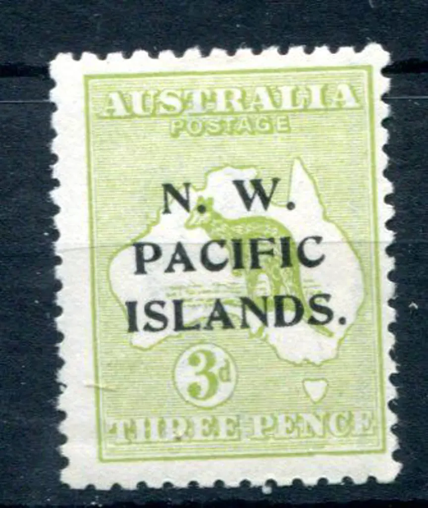 1915 3d olive, 3rd wmk with "white flaws under ... Image 1++