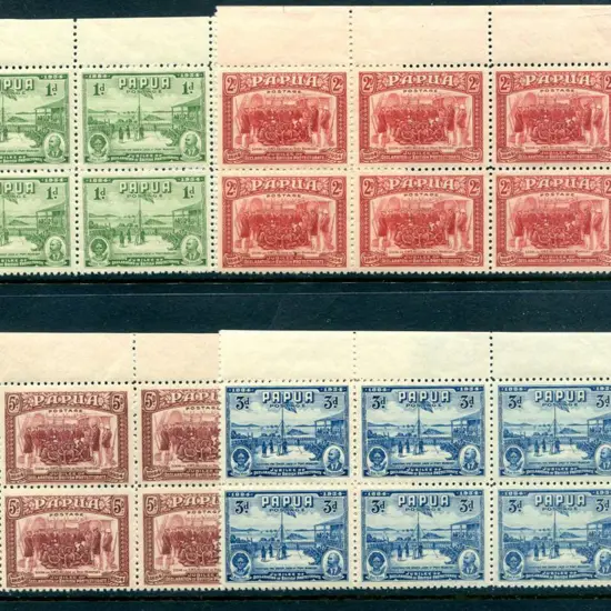1934 50th Anniv set of 4 in MUH corner marginal ...