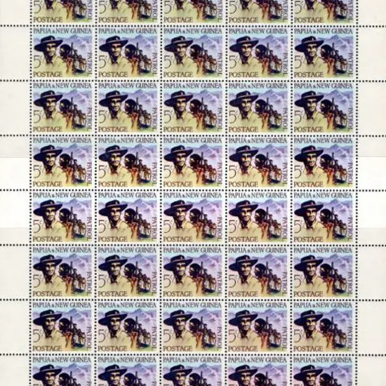 1962 5/- Patrol complete sheet of 60 from the ...