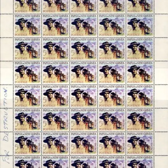 1962 5/- Patrol complete sheet of 60 from the ...