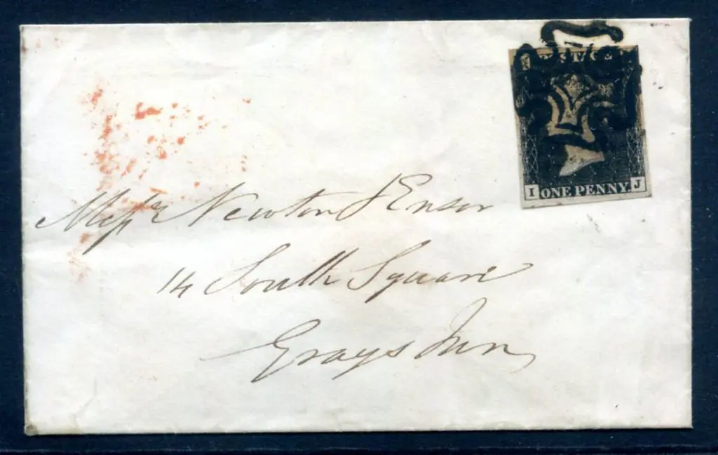 1840 1d intense black on small Gray's Inn ... Image 1++