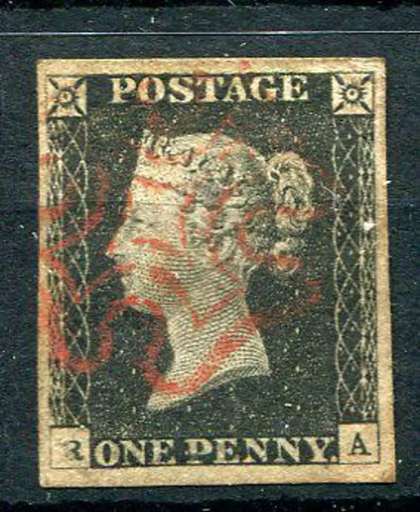 1840 1d black, Plate 2 fine used with neat Maltese ... Image 1++
