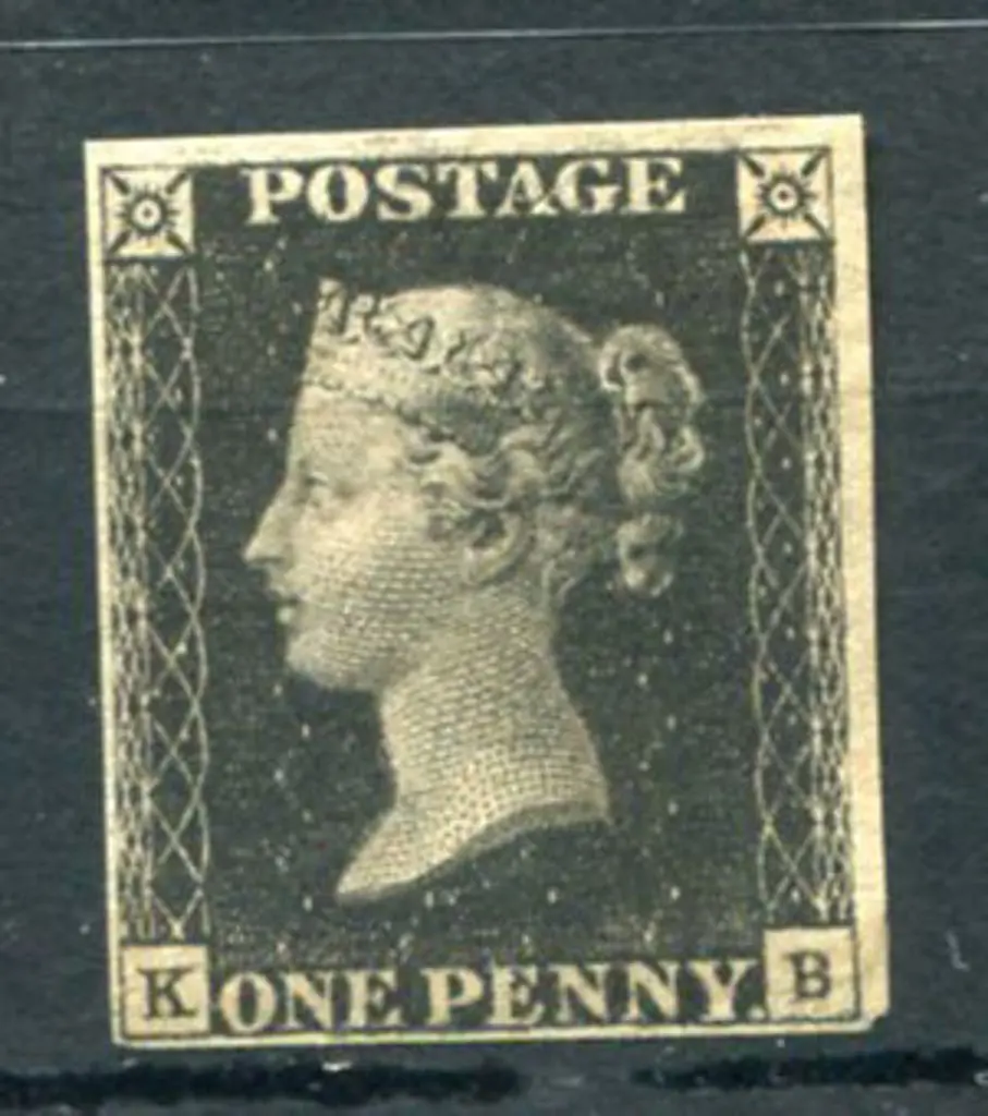 1840 1d black, Plate 6 with 4 close to large ... Image 1++