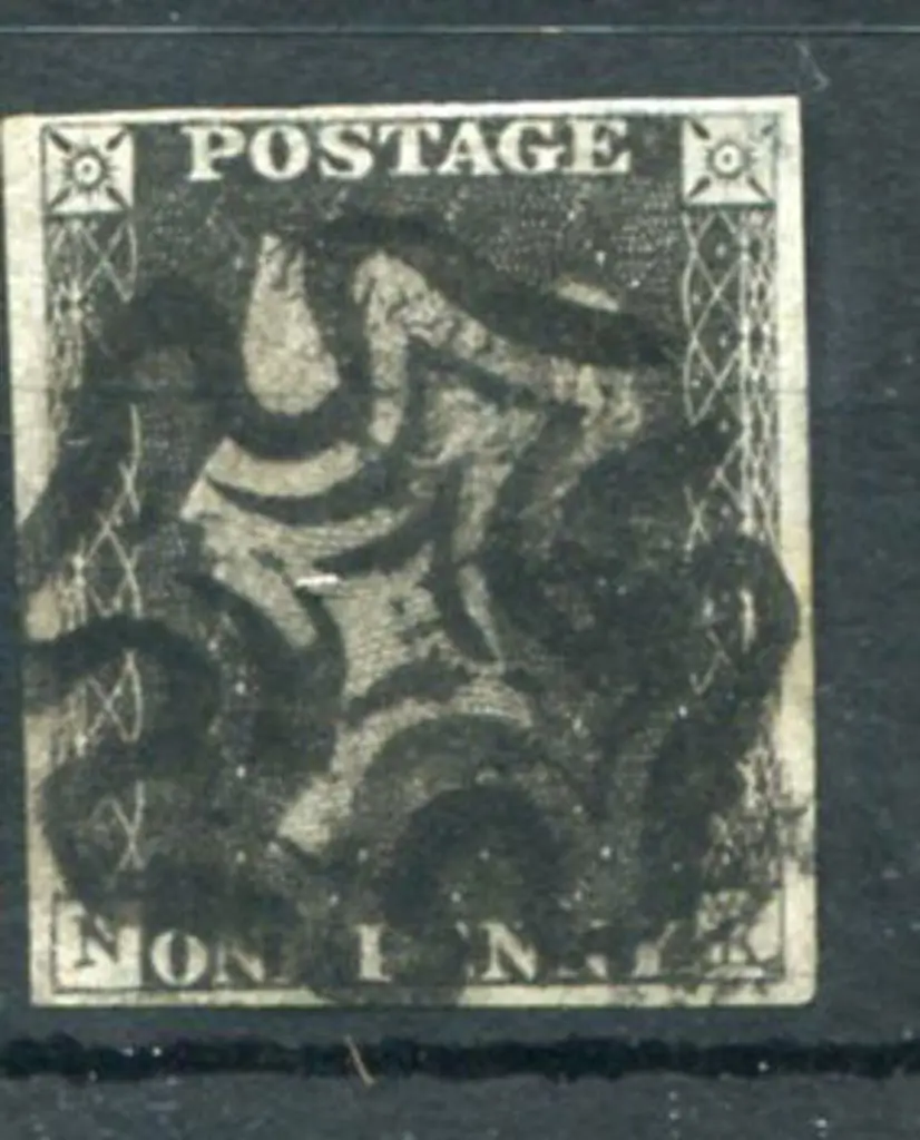 1840 1d black, Plate 11 with bold complete central ... Image 1++