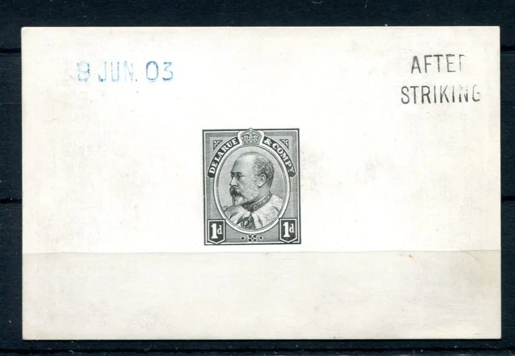 1903 KEVII "Canada Head" Essay/Die Proof of a ... Image 1++