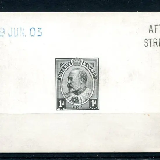 1903 KEVII "Canada Head" Essay/Die Proof of a ...