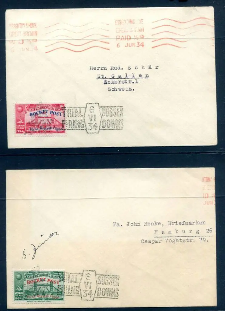 1934 (6th June) GPO Rocket Trials held on the ... Image 1++