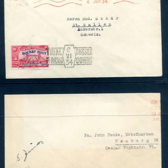 1934 (6th June) GPO Rocket Trials held on the ...