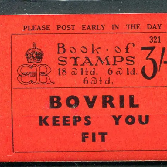 1936 3/- KEVII booklet complete with ½d pane wmk ...
