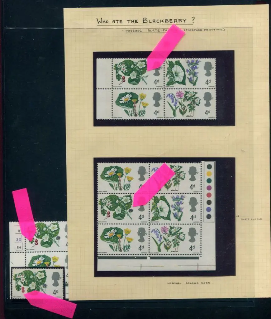 1967 Wildflowers group with 4d "Hawthorn & ... Image 1++