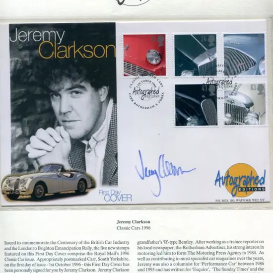 1996-1997 "Autographed Edition" FDC's with commem ...