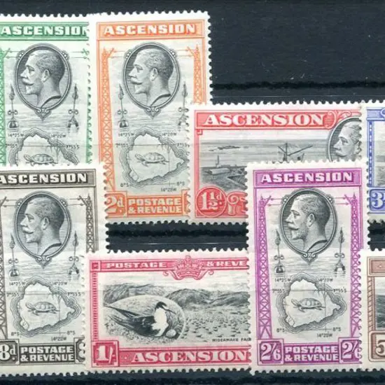 Ascension 1934 KGV Pictorials to 5/-. Fresh MLH. ...