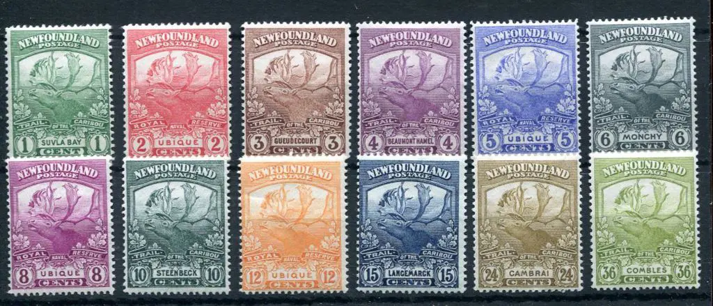 Canada-Newfoundland 1919 Contingent set of 12. ... Image 1++