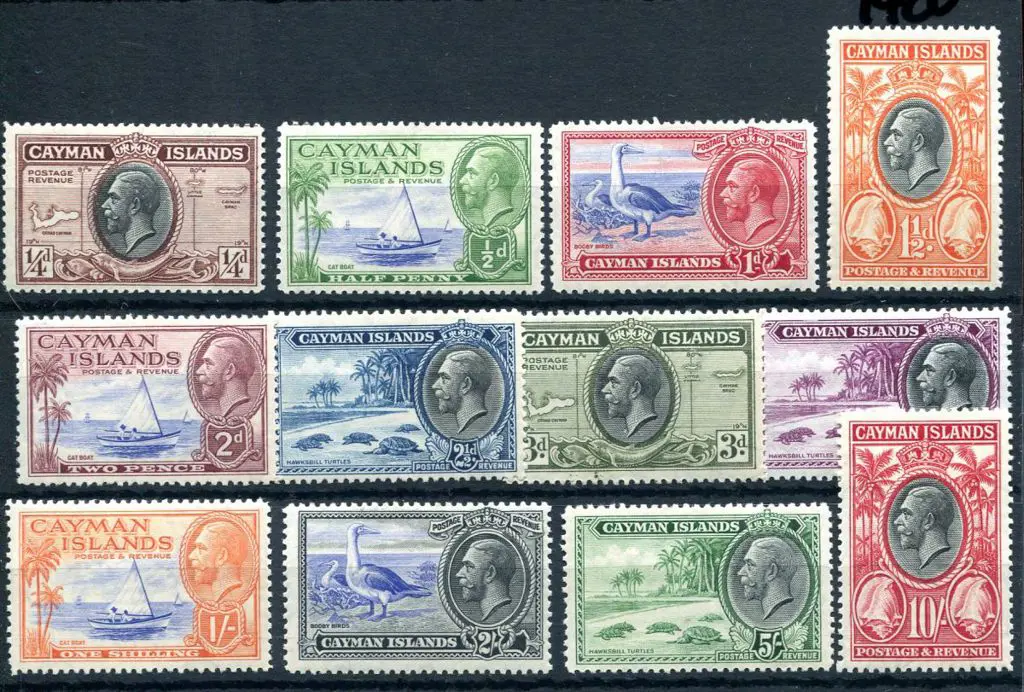 Cayman Is. 1935 KGV pictorials to 10/-. Fresh MLH. ... Image 1++
