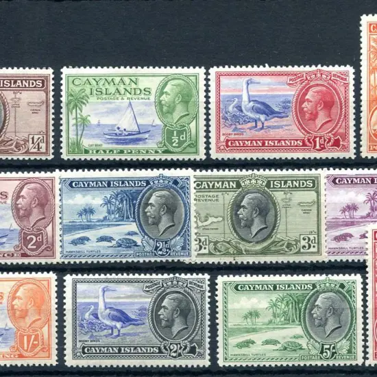 Cayman Is. 1935 KGV pictorials to 10/-. Fresh MLH. ...
