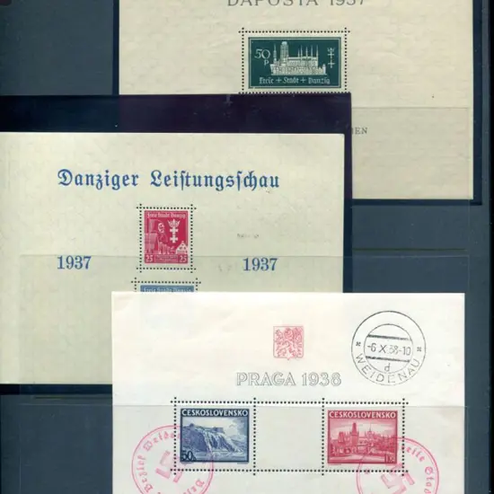 Danzig 1937 "Daposta" blue green M/S MUH (SG 251) ...