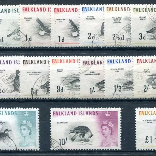 Falkland Islands 1960 Birds to £1 incl both ½d & ...