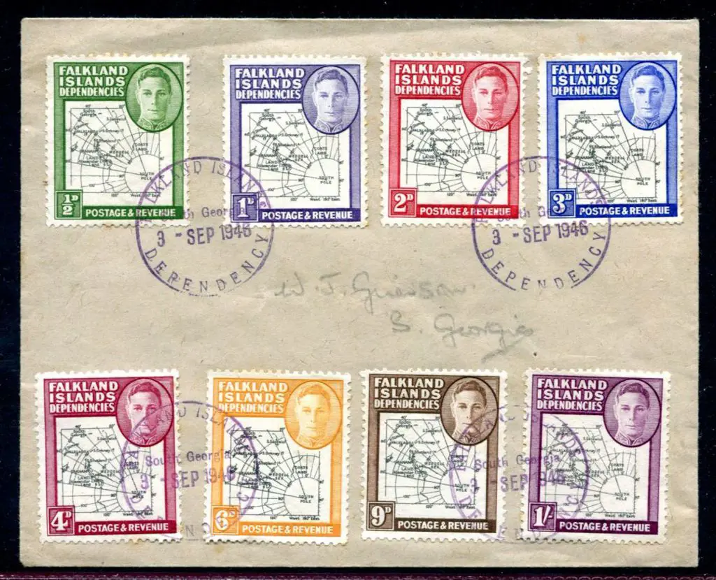 Falkland Islands Dependencies1946/49 (3rd Sept) ½d ... Image 1++