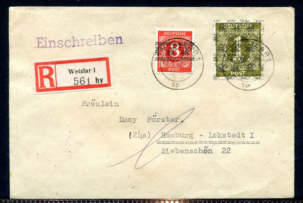 Germany (Allied Occupation) 1948 (2nd Sept) 8pf ... Image 1++