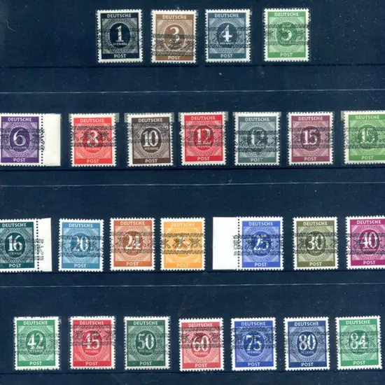 Germany (Allied Occupation) 1948 Numeral defins ...