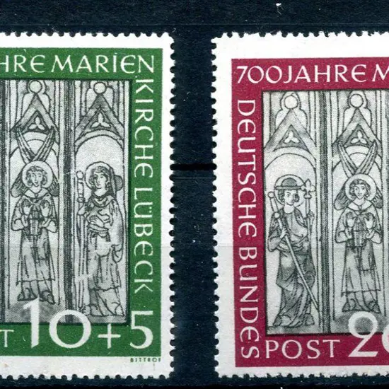 Germany (Allied Occupation) 1951 Lubeck Church ...