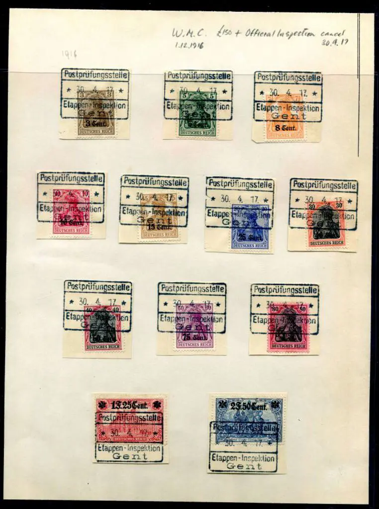Germany-Bavaria 1916 Western Military Command set ... Image 1++