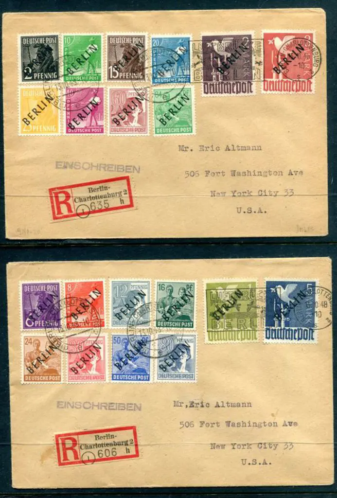 Germany-Berlin 1948 (13th Oct) "BERLIN" black ... Image 1++