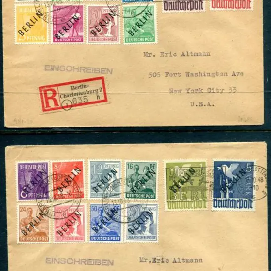 Germany-Berlin 1948 (13th Oct) "BERLIN" black ...