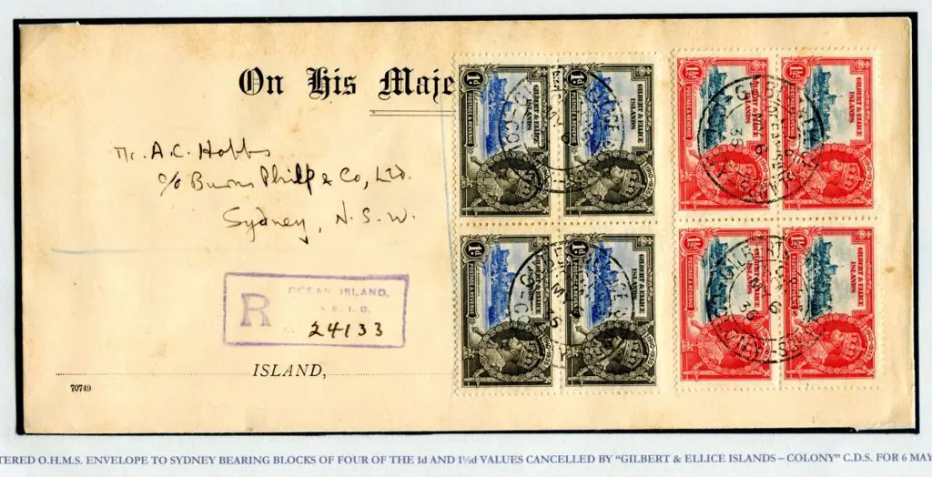 Gilbert & Ellice Islands 1935 (6th May) 1d to 1/- ... Image 1++