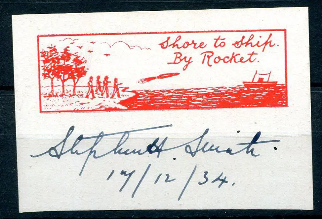 India 1934 Rocket Mail Calcutta to Saugor Island ... Image 1++