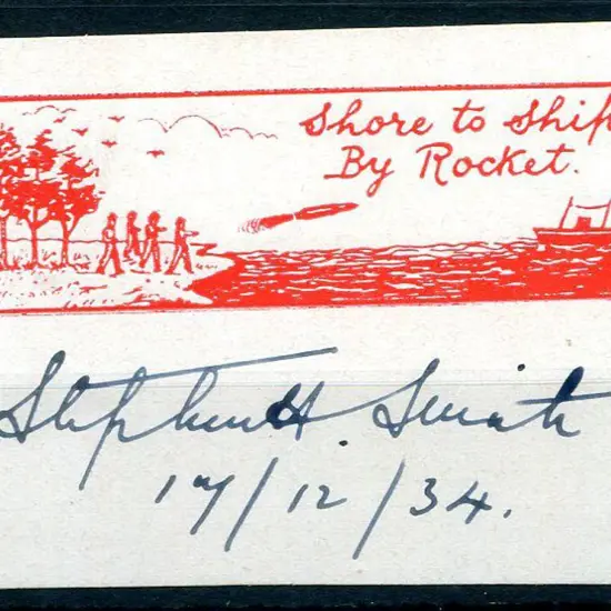 India 1934 Rocket Mail Calcutta to Saugor Island ...
