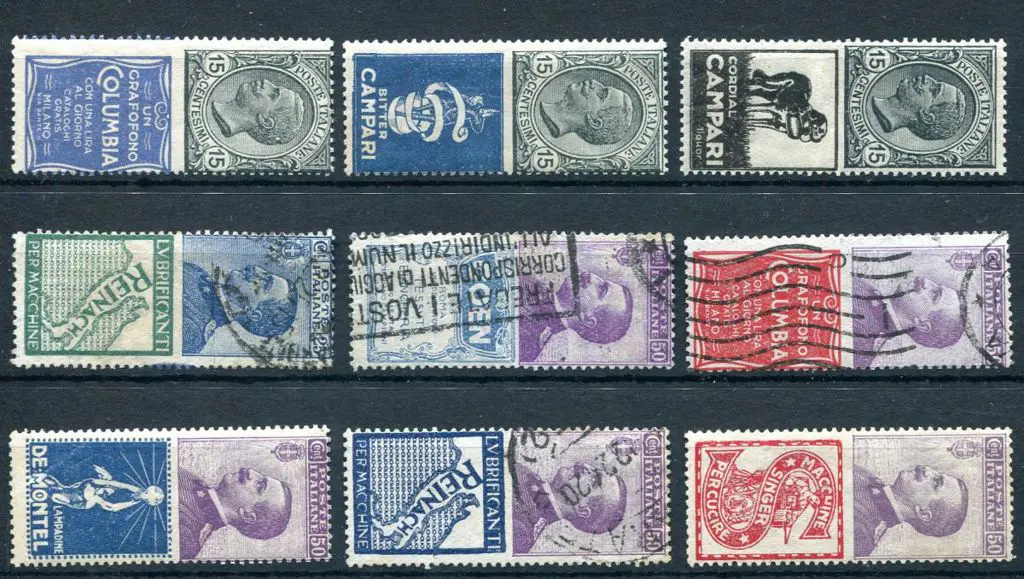 Italy 1924 15¢ (3 MLH), 25¢ Reinach (green) used, ... Image 1++