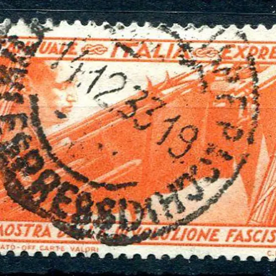 Italy 1932 2l50 orange "Express" with bold ...