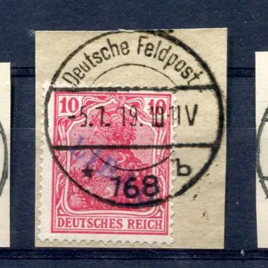 Latvia (German Occ) 1919 "LIBUA" handstamp ovpts ...