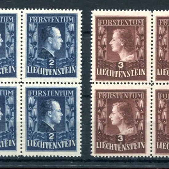 Liechtenstein 1951 2f & 3f Prince Francis Josef II ...