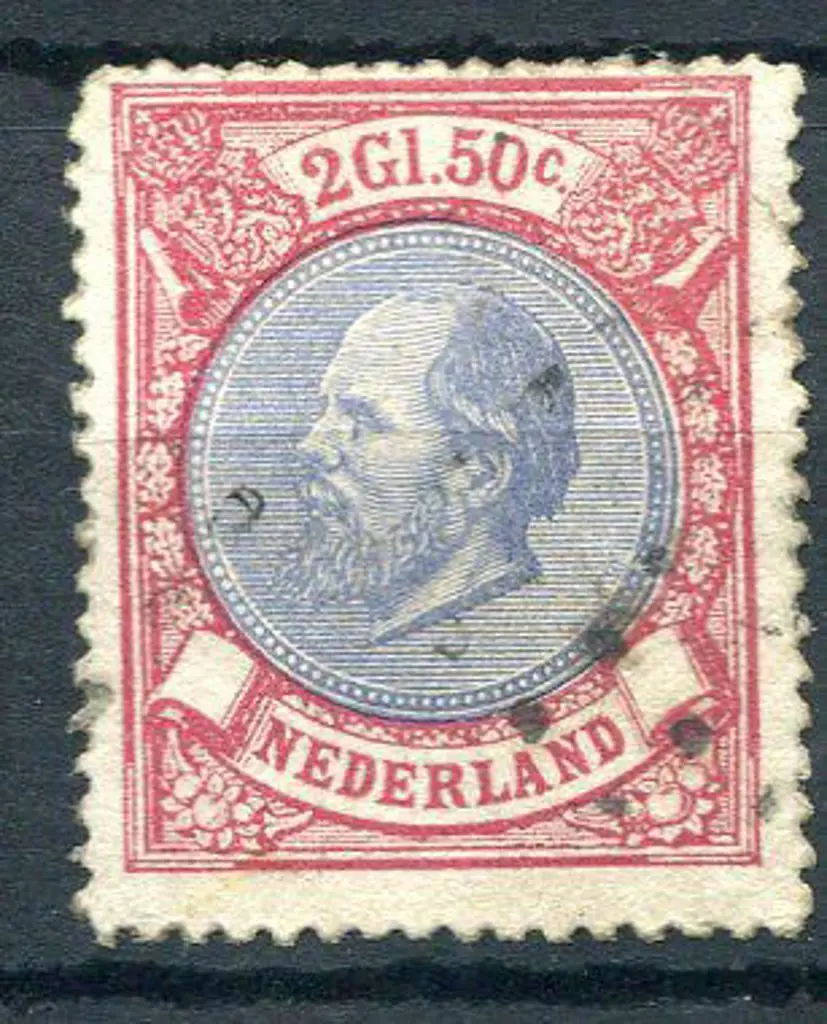 Netherlands 1872/79 2g50 ultramarine & rose. ... Image 1++